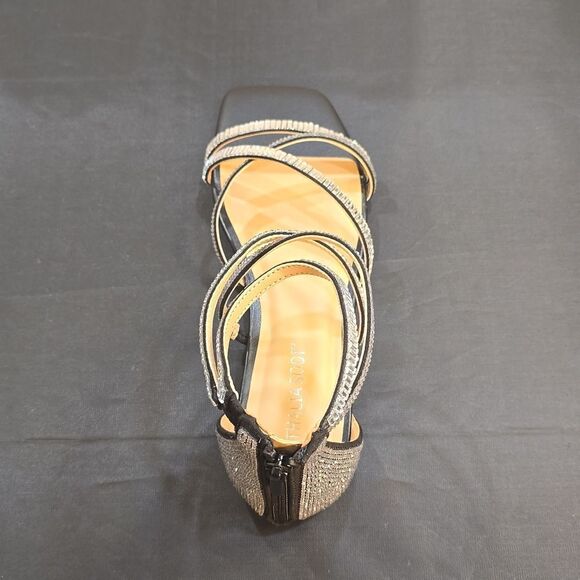 BRAND NEW THALIA SODI WOMEN'S DANA EMBELLISHED STRAPPY FLAT Flat SANDALS - Picture 14 of 15